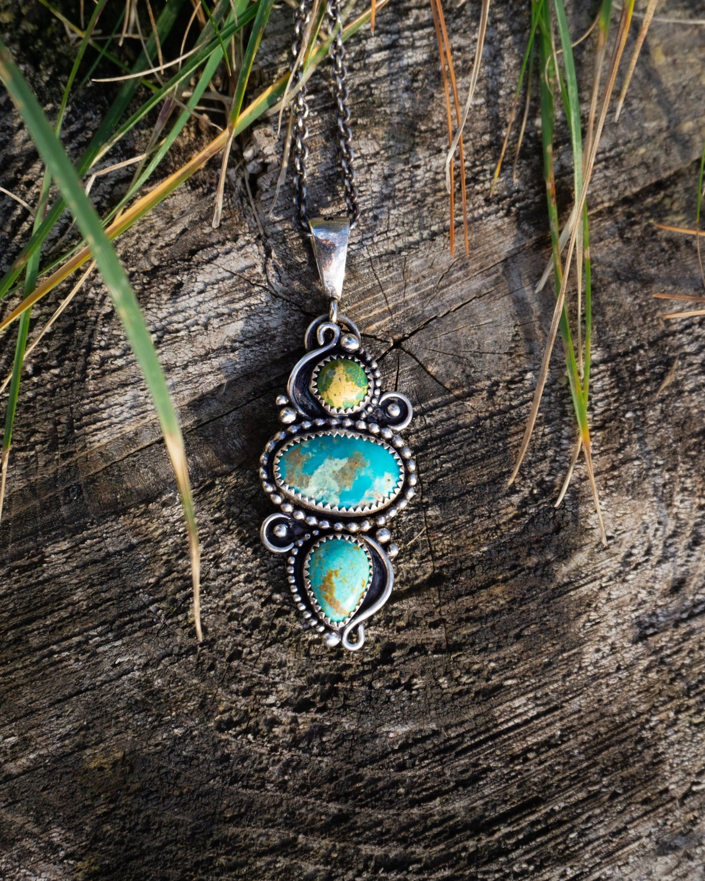 Turquoise Triplet Necklace