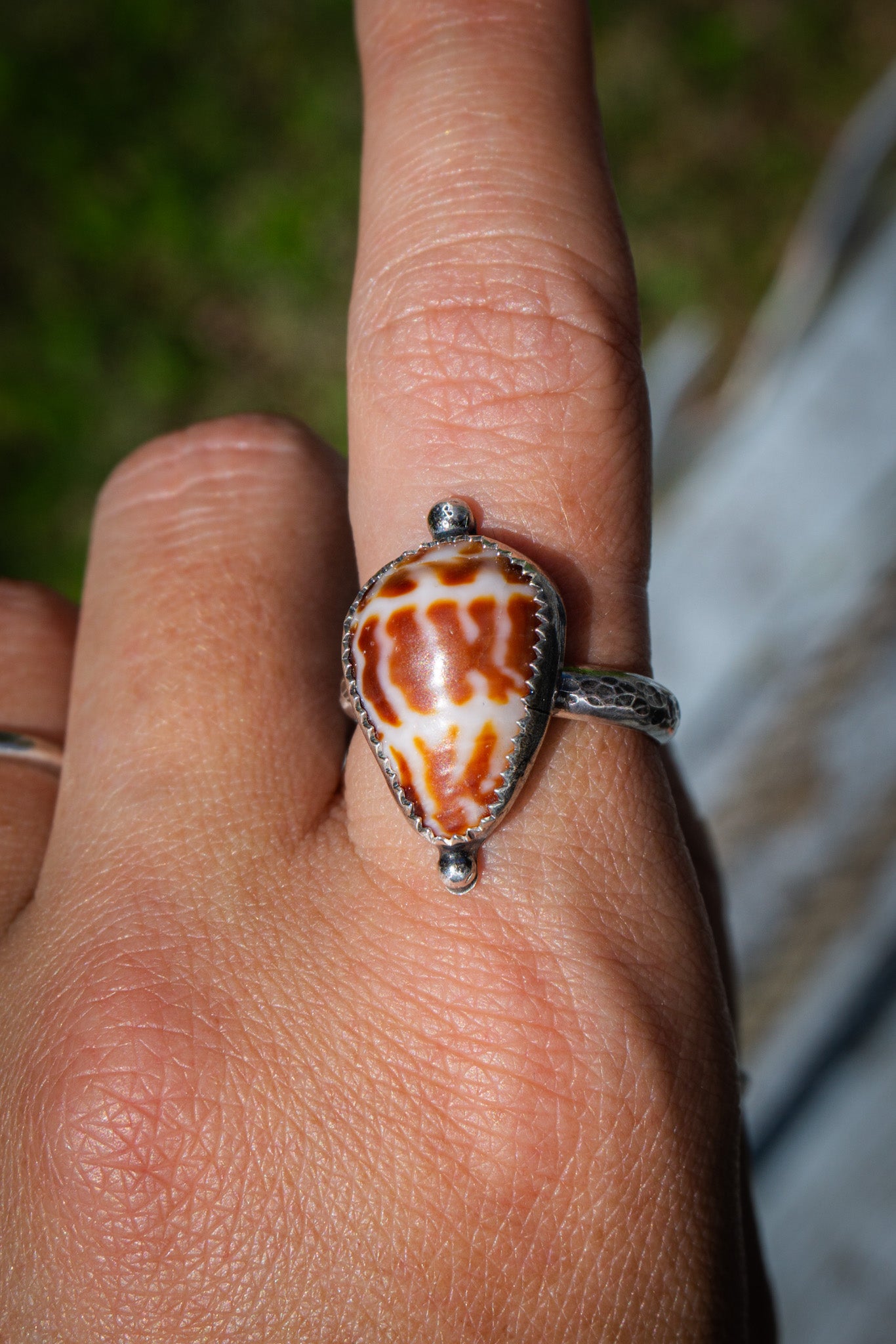 Hebrew Cone Shell Ring