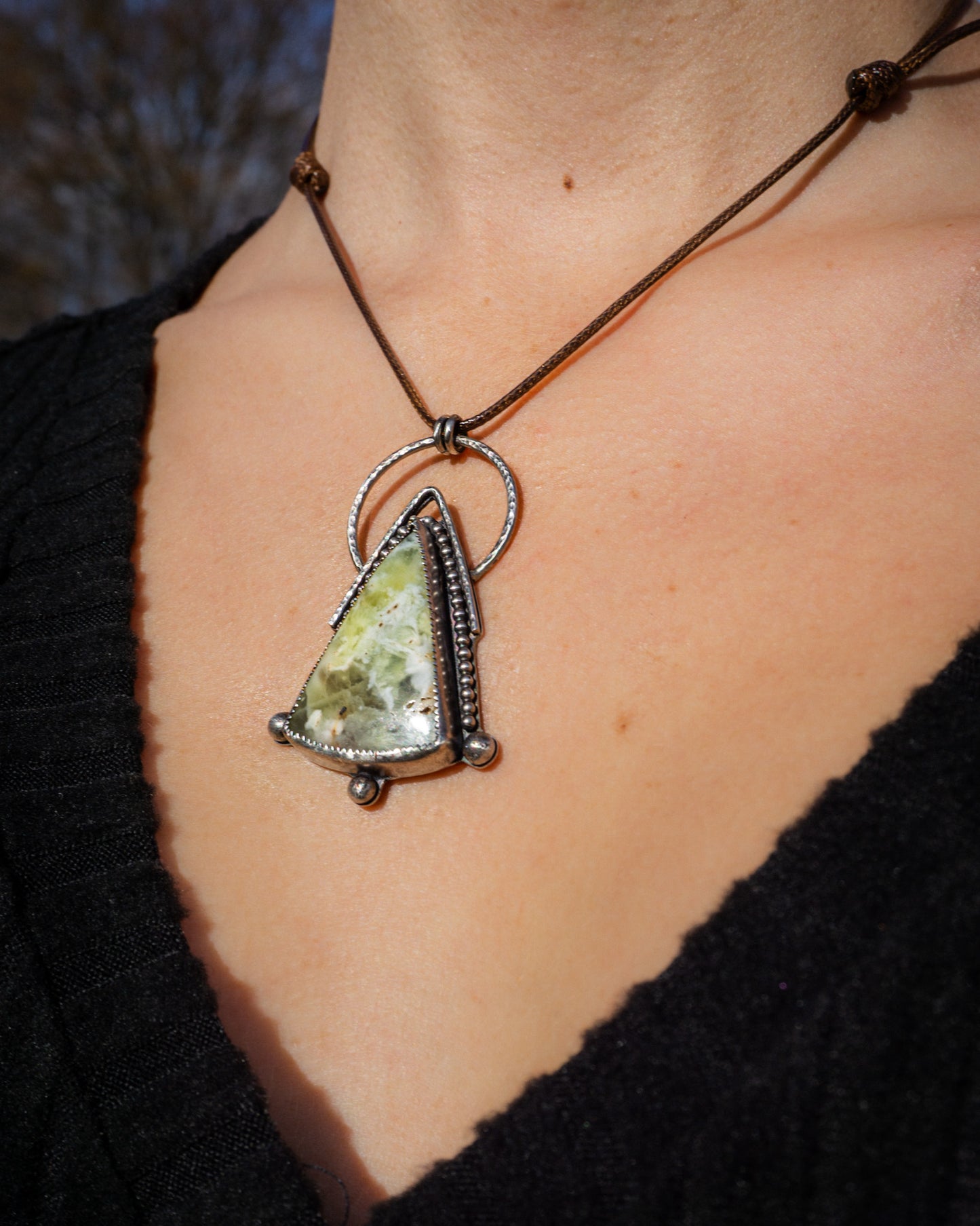 Prehnite Pendant