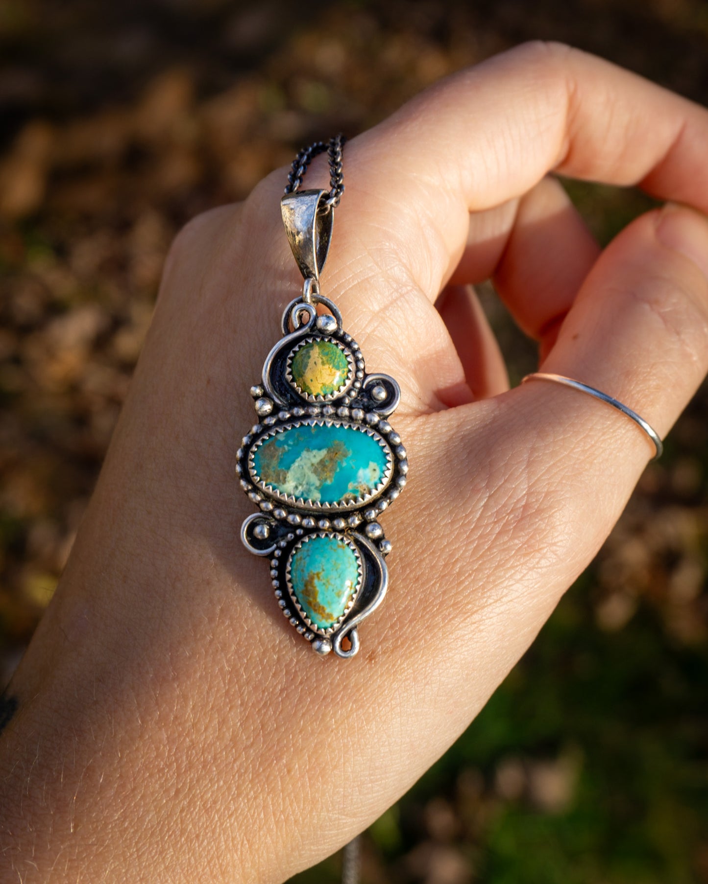Turquoise Triplet Necklace